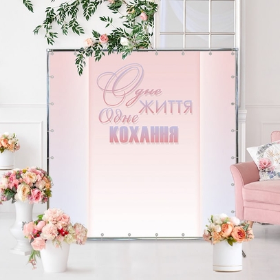 Фотозона С нежным фоном от магазина  Fotodecor