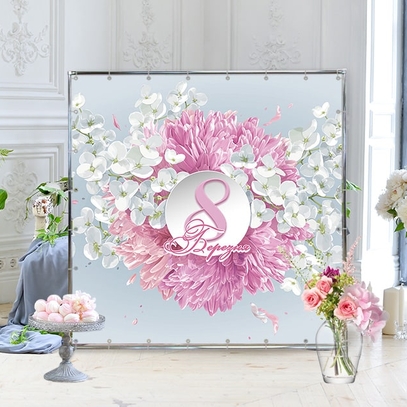 Фотозона Нежный цветочный фон от магазина  Fotodecor