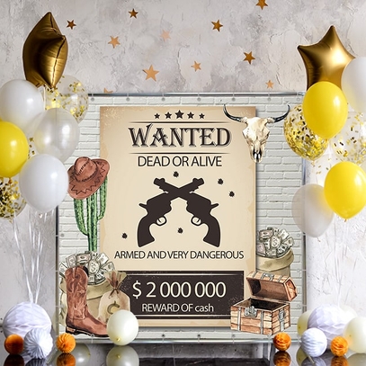 Фотозона В стиле Вестерн от магазина  Fotodecor