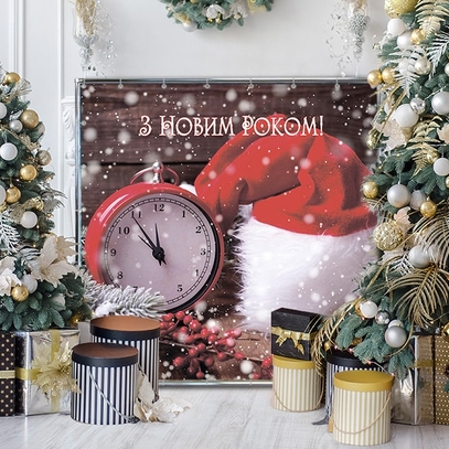 Фотозона С часами от магазина  Fotodecor