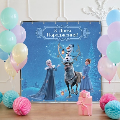 Фотозона Холодное сердце от магазина  Fotodecor