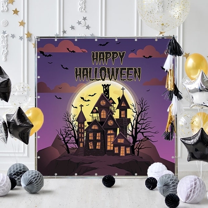 Фотозона Весёлый Хеллоуин от магазина  Fotodecor