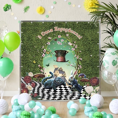 Фотозона Алиса в Зазеркалье от магазина  Fotodecor