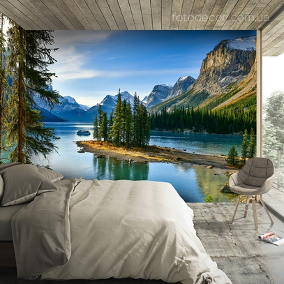 Фотообои для стен Канадские горы от студии интерьерного декора Fotodecor