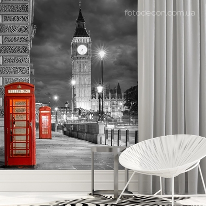 Фотообои для стен Лондон от студии интерьерного декора Fotodecor