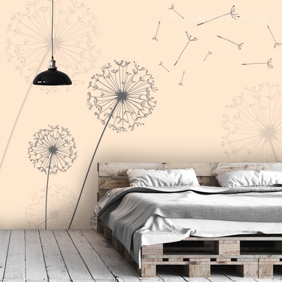 Фотообои для стен Одуванчики от студии интерьерного декора Fotodecor