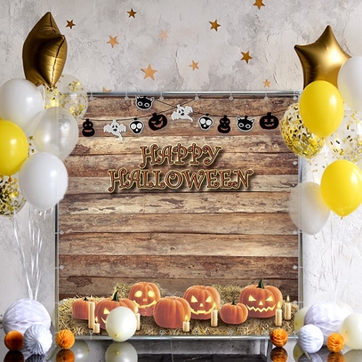 Фотозона Счастливого Хеллоуина от магазина  Fotodecor