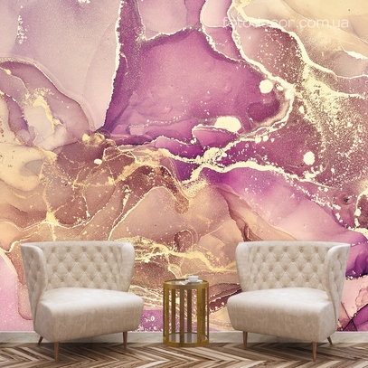 Фотообои для стен Абстракция с золотом от студии интерьерного декора Fotodecor