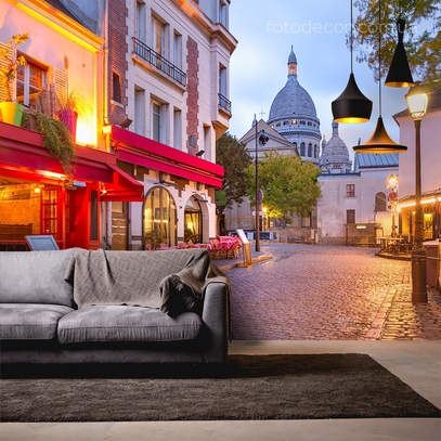 Фотообои для стен Монмартр Париж от студии интерьерного декора Fotodecor