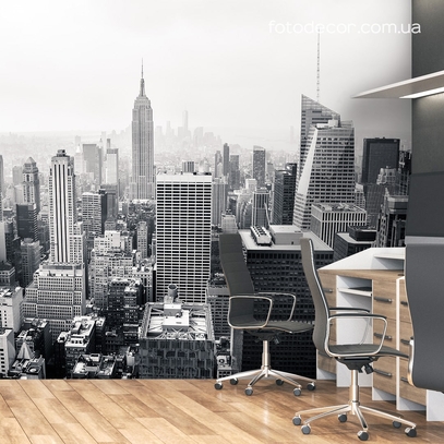 Фотообои для стен Вид на Нью Йорк от студии интерьерного декора Fotodecor