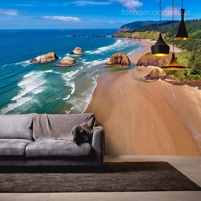 Фотообои для стен Морское побережье от студии интерьерного декора Fotodecor