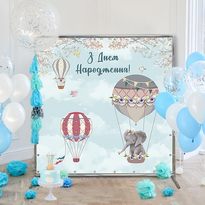 Фотозона С воздушными шарами от магазина  Fotodecor