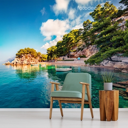 Фотообои для стен Морское побережье от студии интерьерного декора Fotodecor