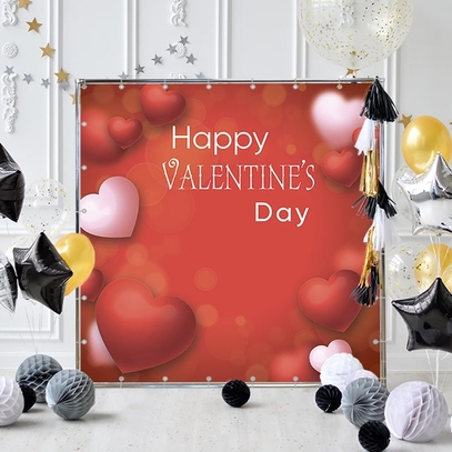 Фотозона Сердца влюблённых от магазина  Fotodecor