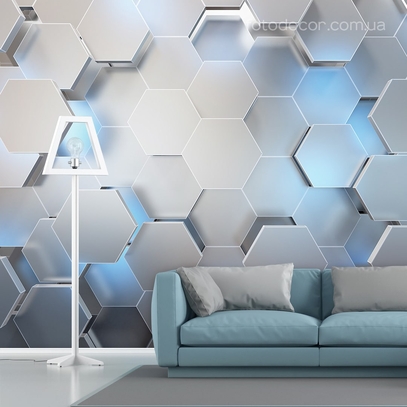 Фотообои для стен 3Д Фигуры от студии интерьерного декора Fotodecor