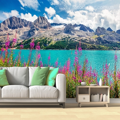 Фотообои для стен Альпы в Италии от студии интерьерного декора Fotodecor