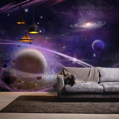 Фотообои для стен Планеты и астероиды от студии интерьерного декора Fotodecor
