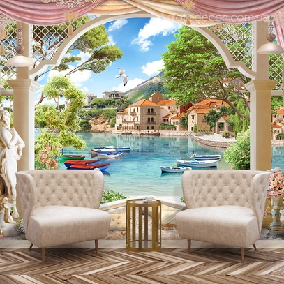 Фотообои для стен Морской уголок от студии интерьерного декора Fotodecor