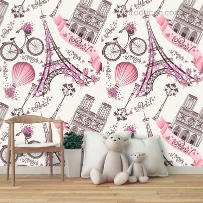 Фотообои для стен Узор Париж от студии интерьерного декора Fotodecor