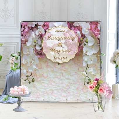 Фотозона Свадебные орхидеи от магазина  Fotodecor