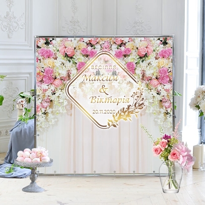 Фотозона Арка из цветов от магазина  Fotodecor