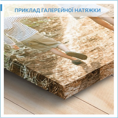 Галерейна натяжка фотопортретів від магазину фотодекор